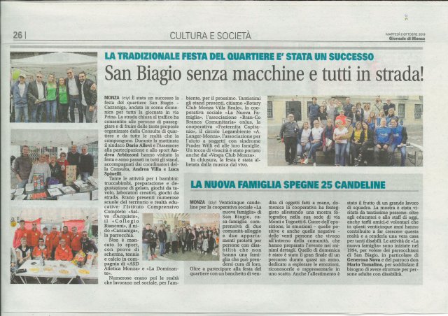 Giornale di Monza 8-10-19